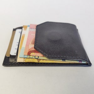 portefeuille en cuir minimaliste, portefeuille de poche, porte-carte de crédit, étui de carte de crédit, porte-carte, portefeuille en cuir mince Pochette de carte de crédit image 10