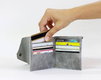Billetera de cuero personalizada, billetera de bolsillo para monedas, billetera clásica para hombres, billetera de cuero de bolsillo, billetera para hombres, regalo único para hombres