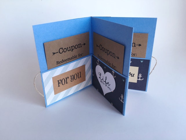 first anniversary birthday gift for her paper anniversary redeemable coupons for boyfriend