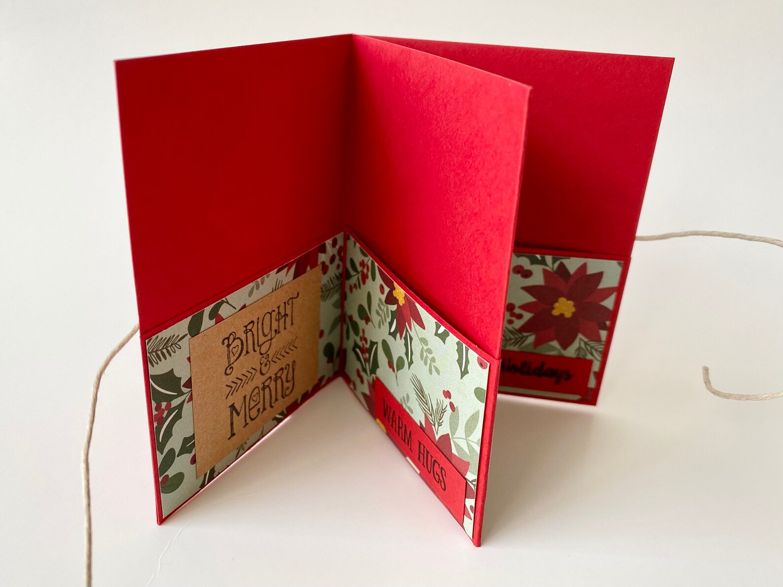 Christmas Gift Pocket Book Gift Card Holder Handmade Etsy