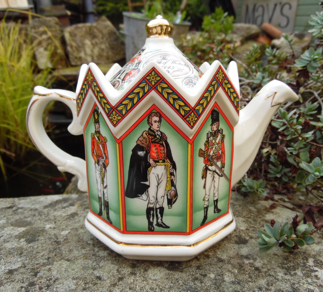 Sadler Battle of Waterloo Decorative Teapot 6 Etsy