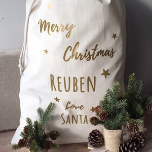 Personalised Christmas Drawstring Sack