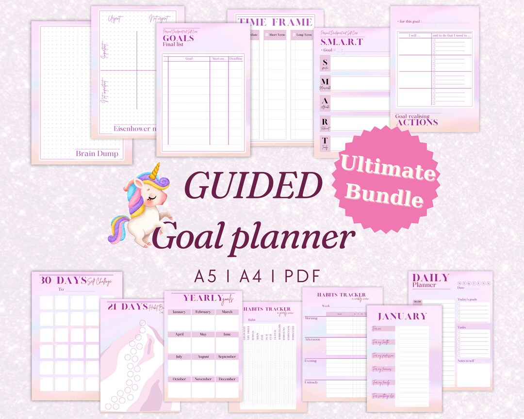 2024 Resolutions GOALS - 2024 Planner - Digital Goal Planner - Goals ...
