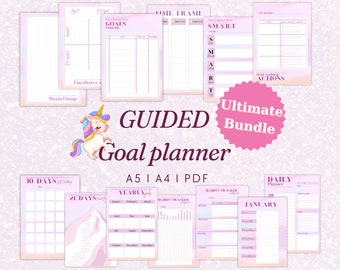 2024 GOALS - 2024 Planner - Goal Tracker - Digital Goal Planner - Goals ...