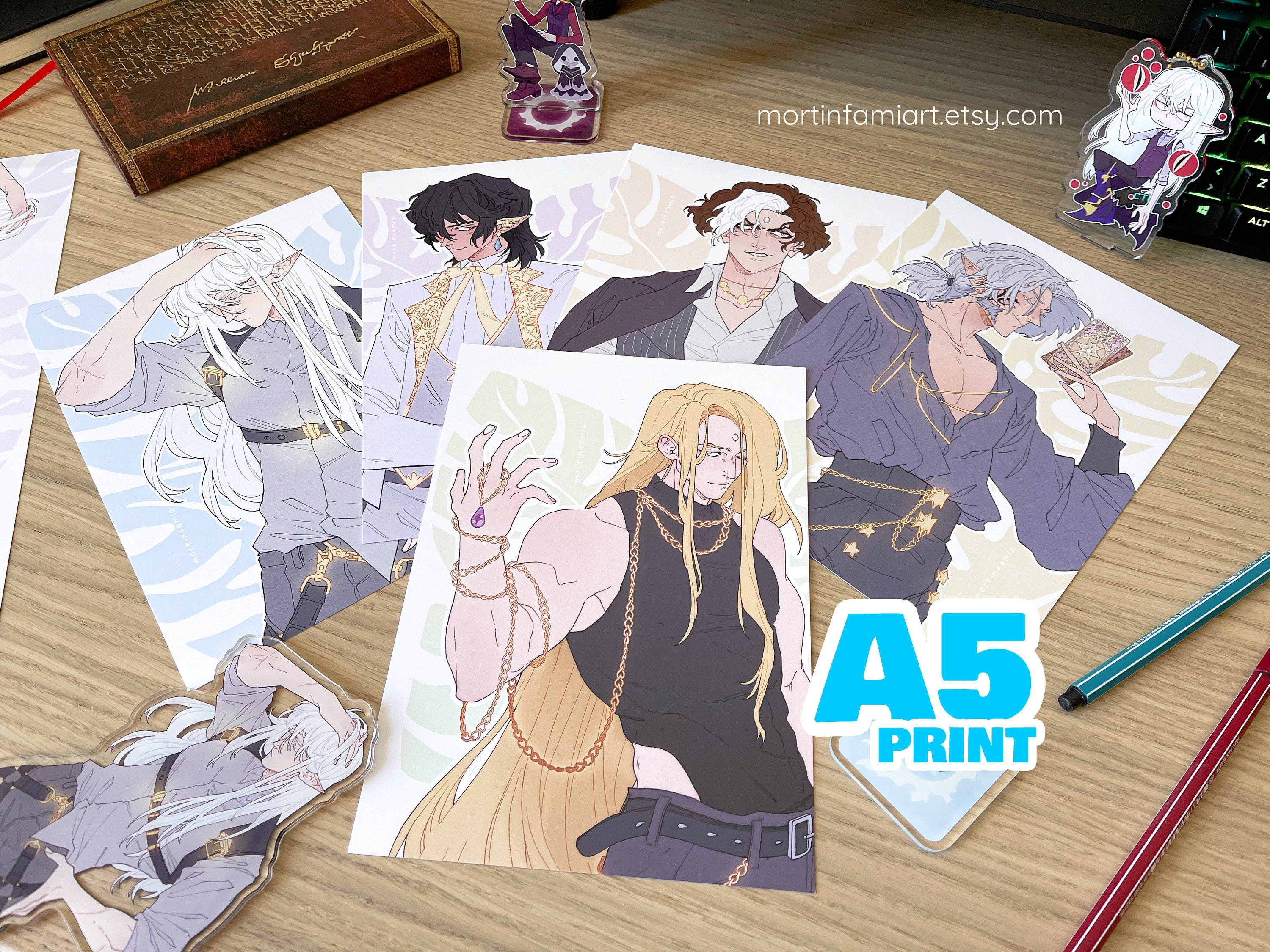 FFXIV A5 High Quality Prints Final Fantasy XIV Estinien - Etsy