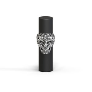 Gothic skull ring with gargoyles and a touch of fantasy image 5