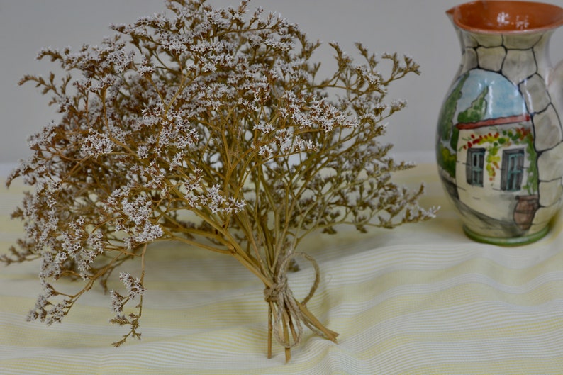 White Bouquet Filler Dried White Flowers Florist Supplies Dried Wild