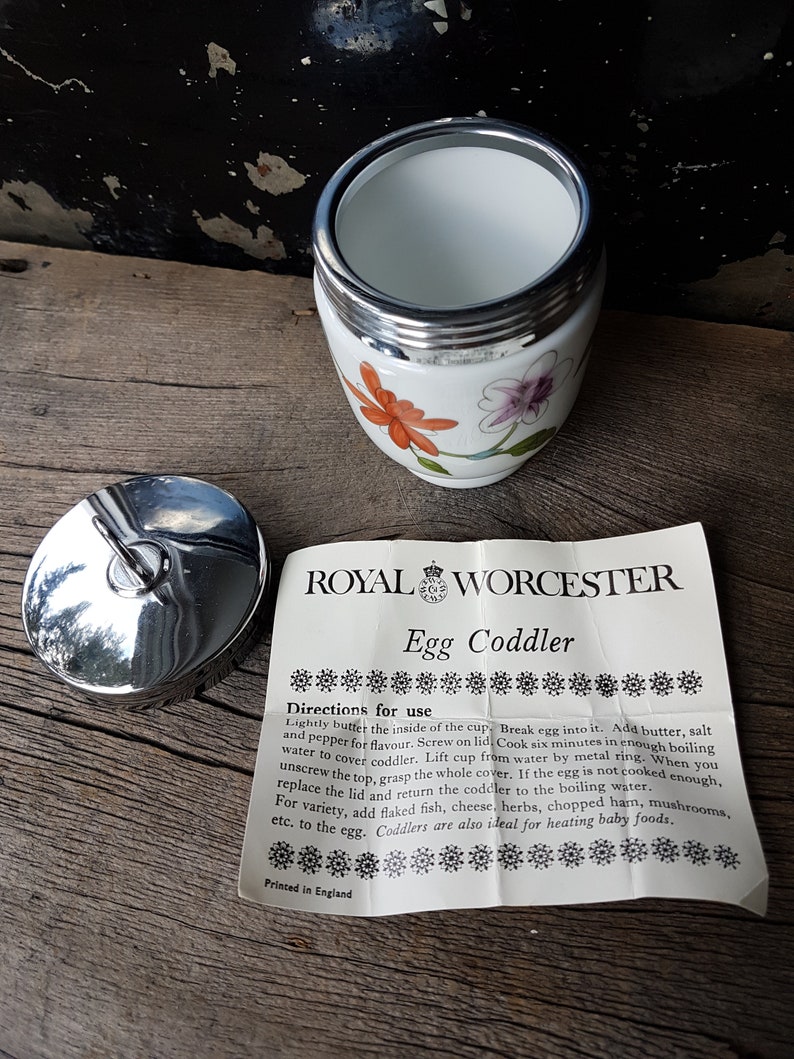 Royal Worcester porcelain egg coddler
