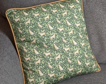 Golden Labrador dog cushion cover