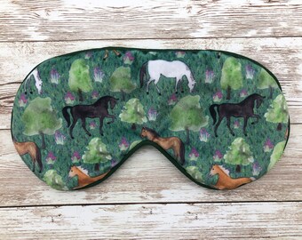 Horse velvet eye mask