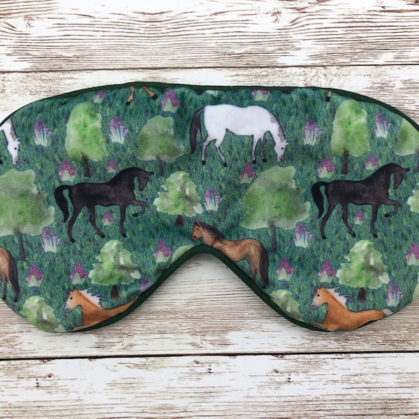 Horse velvet eye mask