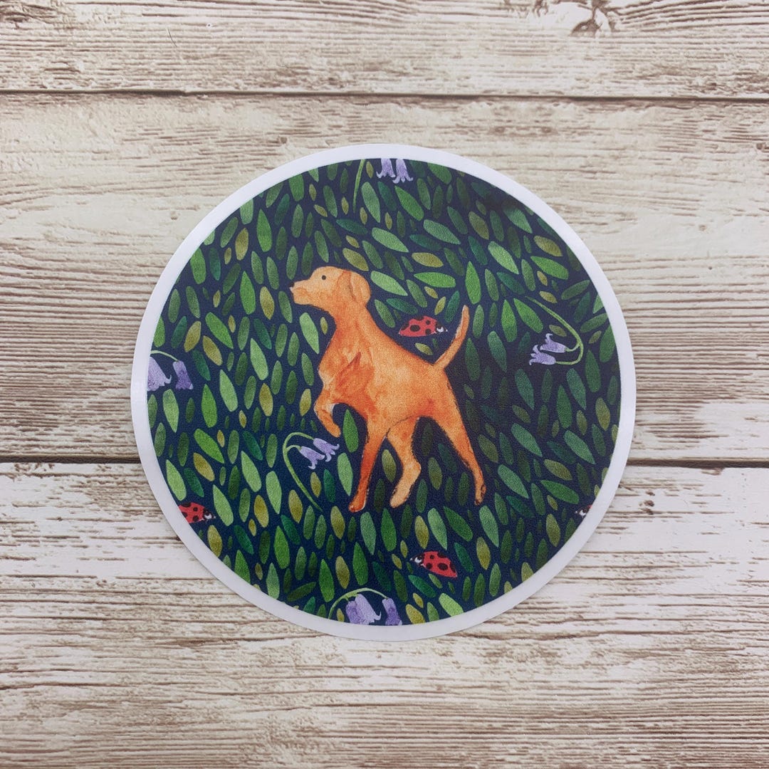 Red Lab Stickers Fox Red Labrador Sticker - Etsy