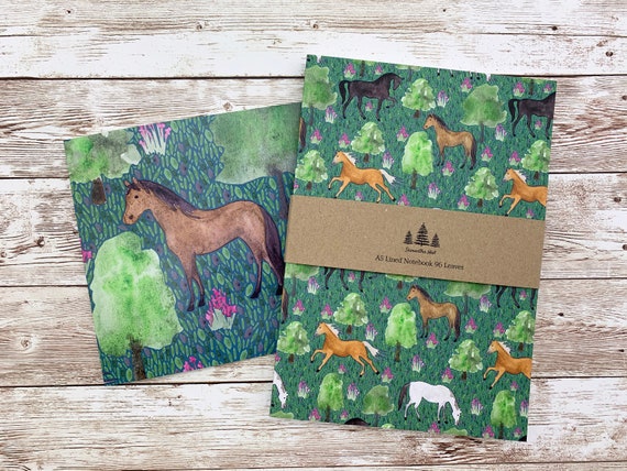 Handmade Horse Lover HORSE NOTEBOOK Gift EQUESTRIAN Stationery A5 Notebook 