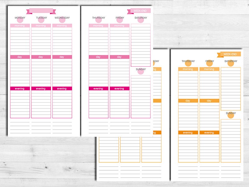 Erin Condren Style Printable Weekly Planner Personal Size Etsy Erin Condren Style Printable Weekly Planner Personal Size Etsy