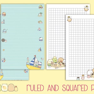 Sumikko gurashi printable pocket size inserts monthly spread weekly planner to do list notes wo2p filofax kikki k small image 4
