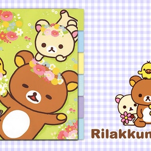 Rilakkuma Printable Planner Dividers Filofax A5 Size Kikki K - Etsy