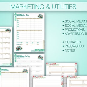 HAPPY PLANNER Business Planner Printable Etsy Online Business Organizer ...