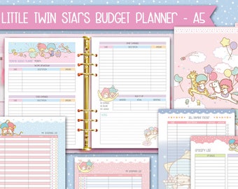 Printable a5 kakebo Budget planner kawaii inserts filofax a5 finance inserts budget inserts expense tracker bill tracker money planner