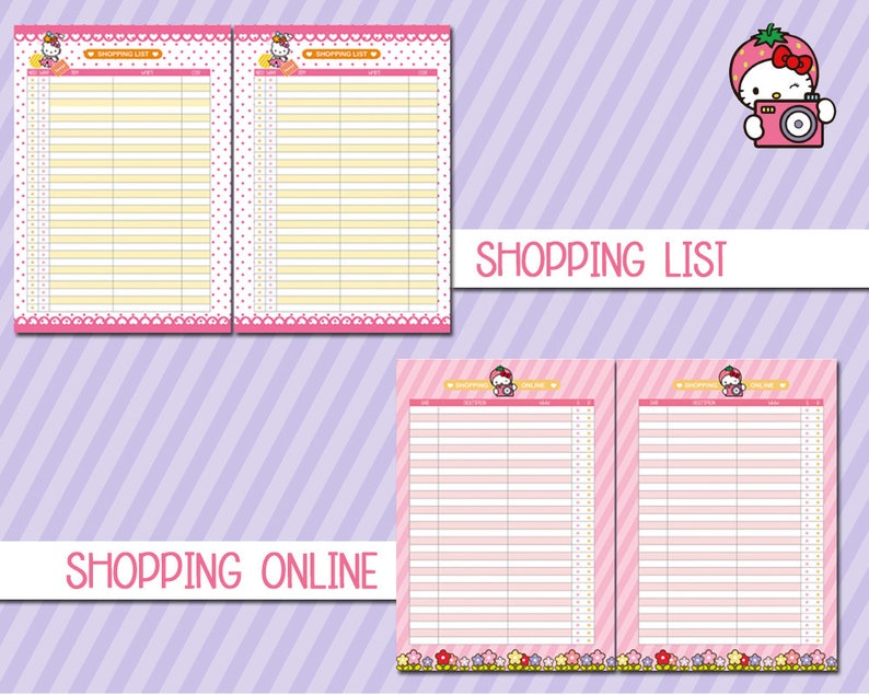 Printable a5 kakebo Budget planner kawaii inserts filofax a5 | Etsy