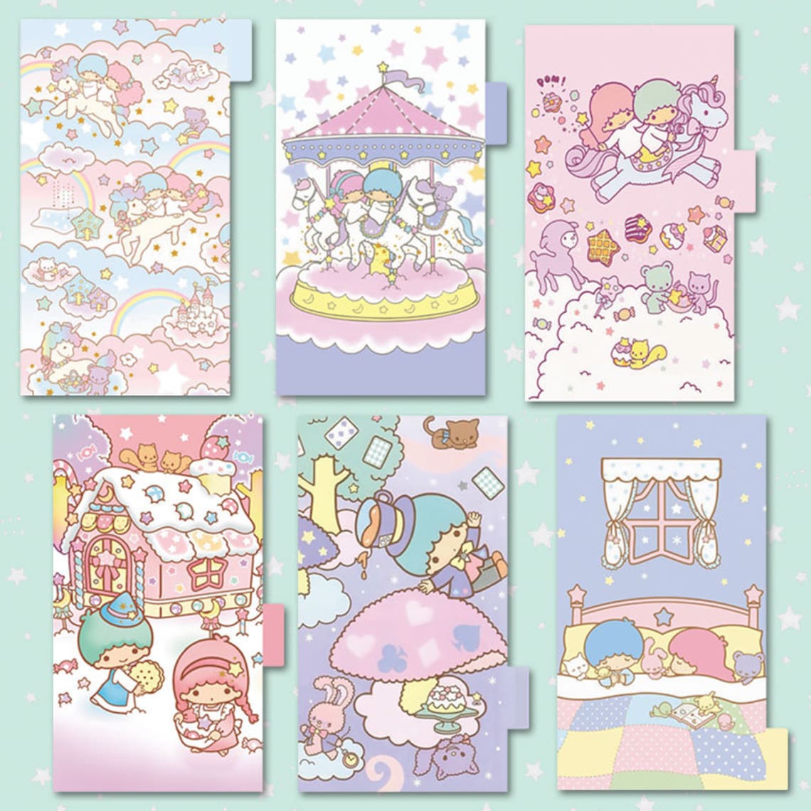 Cute Kawaii Planner Dividers Personal Size 6 Tabbed Organizers - Etsy