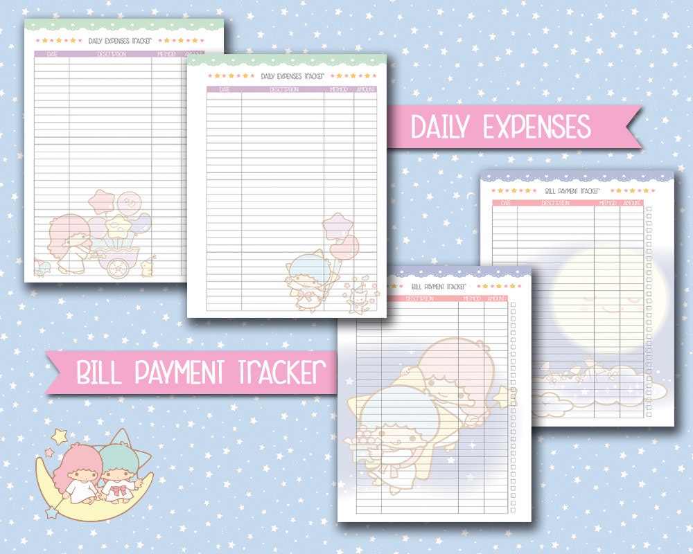 Happy Planner Budget Planner Kakebo Kawaii Inserts Finance - Etsy