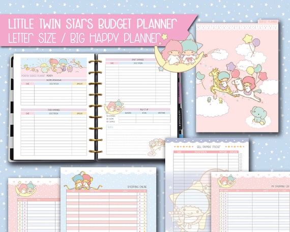 Big Happy Planner Budget Planner Kakebo Kawaii Inserts | Etsy
