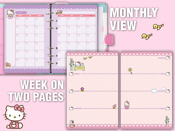 kawaii printable A6 planner package lovely weekly planner month-to-month planner in the direction of do record notes undated schedule refills planner deal photograph relating to Cute Weekly Planner titled kawaii printable A6 planner package lovely weekly planner regular monthly planner in the direction of do listing notes undated timetable refills planner package deal