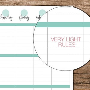 Letter Size Big Happy Planner Printable Weekly and Monthly Planner ...