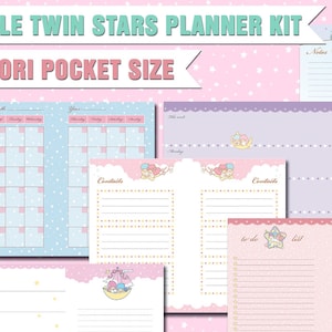 Midori pocket inserts planner kit printable midori inserts weekly planner week on two pages monthly view traveller&#39;s notebook