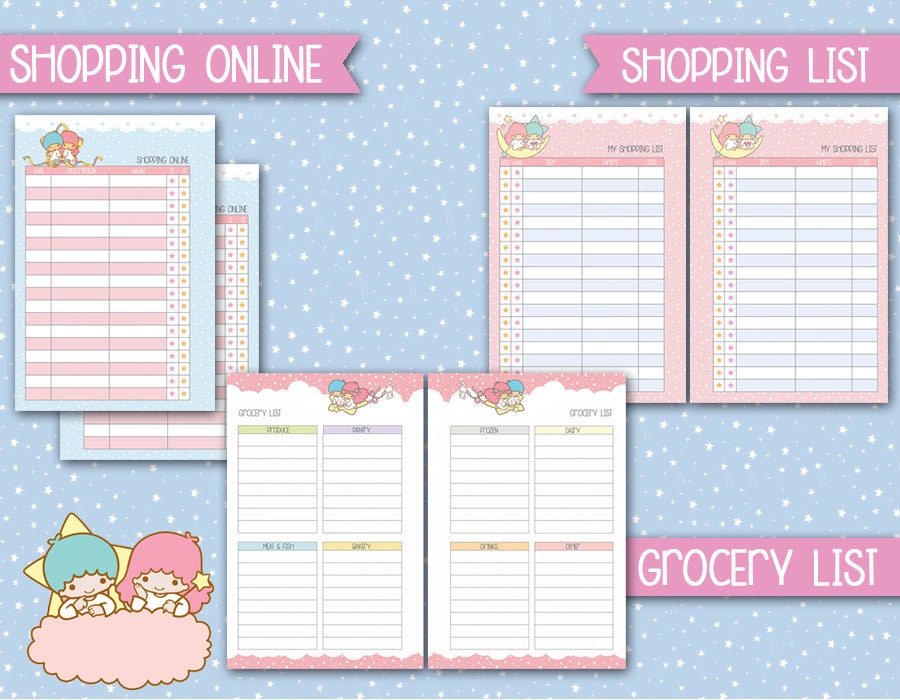 Printable Kakebo Filofax Pocket Size Budget Planner Kawaii Etsy