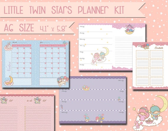 Monthly Planner, A6 Planner Inserts, Printable Planner Inserts