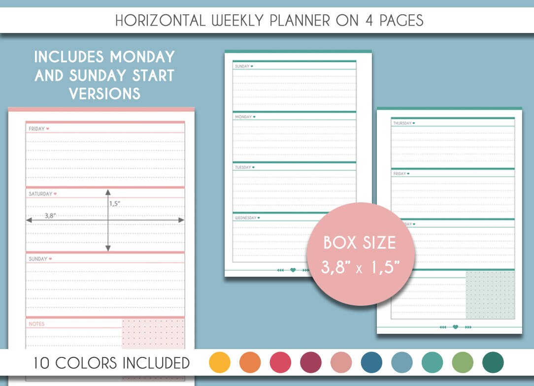 Mini Happy Planner Essential Pack, Weekly Planner, Monthly Planner ...