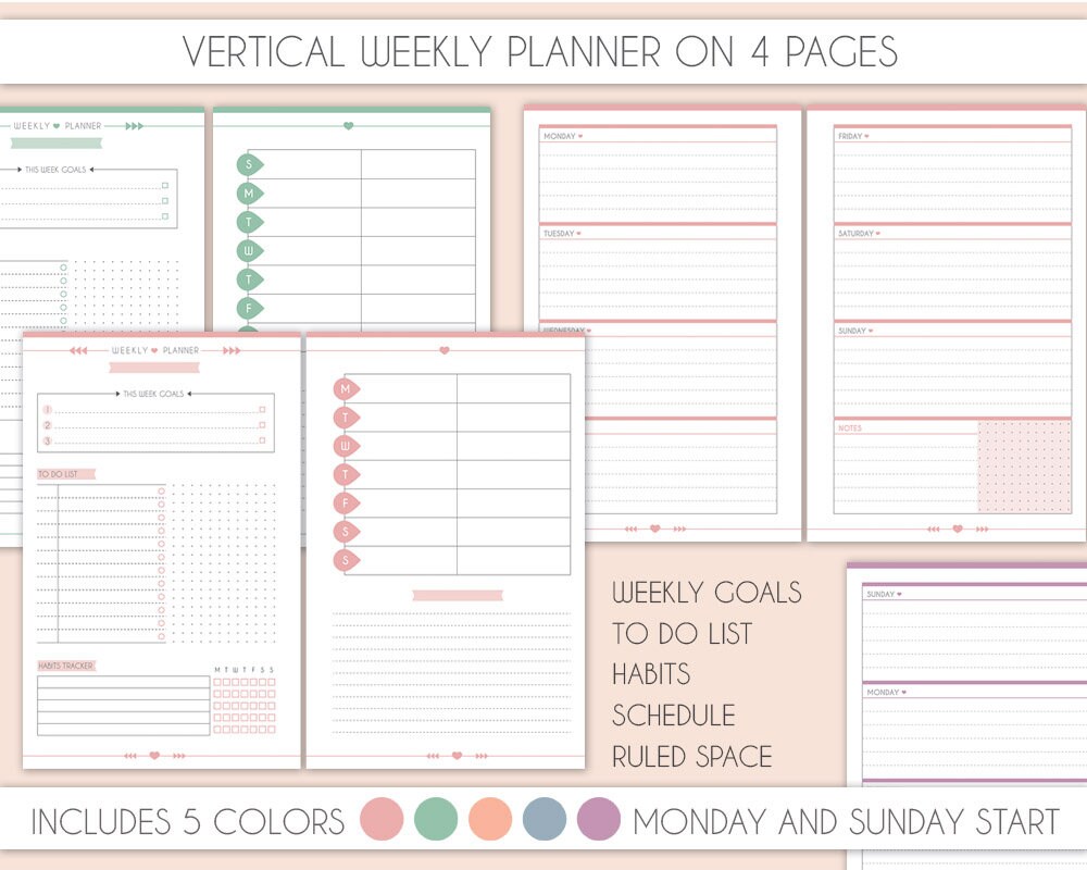 Mini Happy Planner Essential Pack Weekly Planner Monthly - Etsy