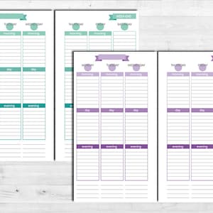 Erin Condren Style Printable Weekly Planner - Personal Size - WITH ...