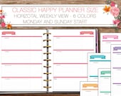 Happy Planner weekly Planner wo2p MAMBI Week on two Pages Weekly Inserts Printable Inserts Undated Weekly Organizer