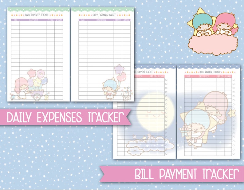 Printable Kakebo Filofax Pocket Size Budget Planner Kawaii Etsy