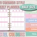 Erin Condren Style Printable Weekly Planner half Size PASTEL - Etsy