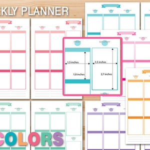 Erin Condren Style Planner Bundle Vertical Layout HALF SIZE Printable ...