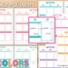 Erin Condren Style Planner Bundle Vertical Layout HALF SIZE Printable ...