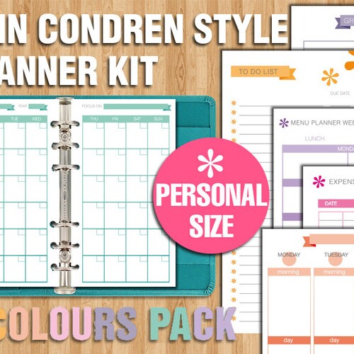 Erin Condren Style Printable Planner Kit PERSONAL SIZE Box - Etsy