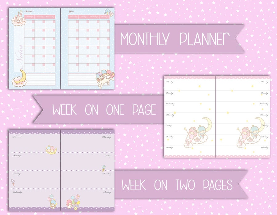 Printable Mini Happy Planner Kit Cute Kawaii Weekly Planner - Etsy