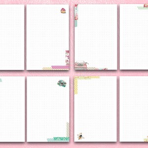 Mini Happy Planner Printable Grid Ruled Dotted Pages Inserts Printable ...