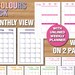 Erin Condren Style Printable Planner Kit A5 Size UNLINED WEEK VERSION ...