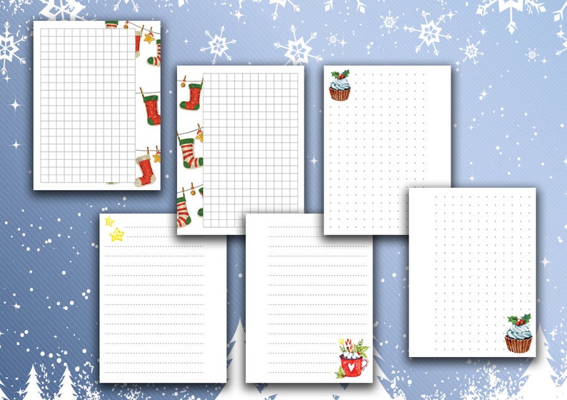 Micro Happy Planner Christmas Printable Inserts Micro Notes | Etsy