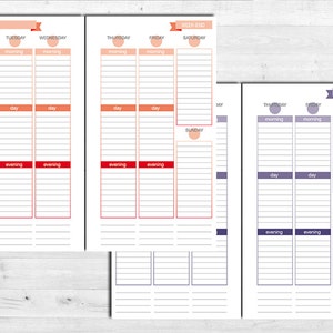 Erin Condren Style Printable Weekly Planner - Personal Size - WITH ...