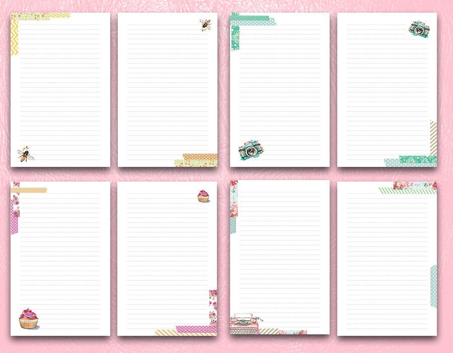 Mini Happy Planner Printable Grid Ruled Dotted Pages Inserts - Etsy