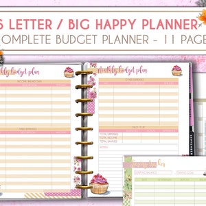 Happy Planner Finance Budget Planner Kakebo Printable Money Etsy