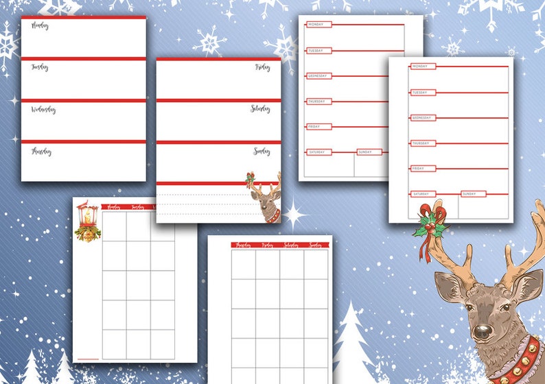 Micro Happy Planner Christmas Printable Inserts Micro Notes Bundle ...