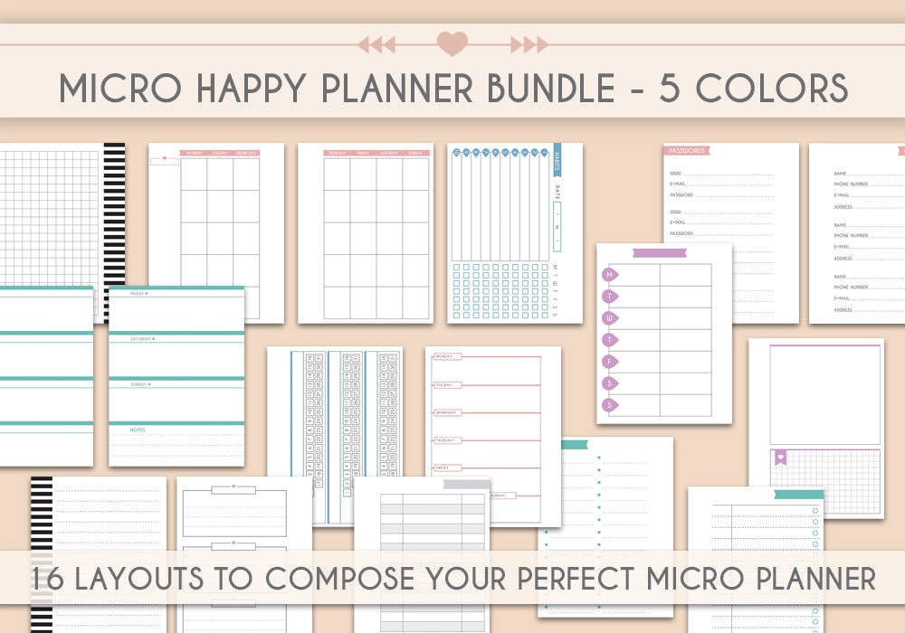 micro-happy-planner-inserts-micro-notes-printable-bundle-happy-notes-monthly-weekly-habit-tracker-to-do-list-schedule-meal-planner-etsy