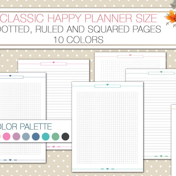 Printable Planner Pages - Etsy